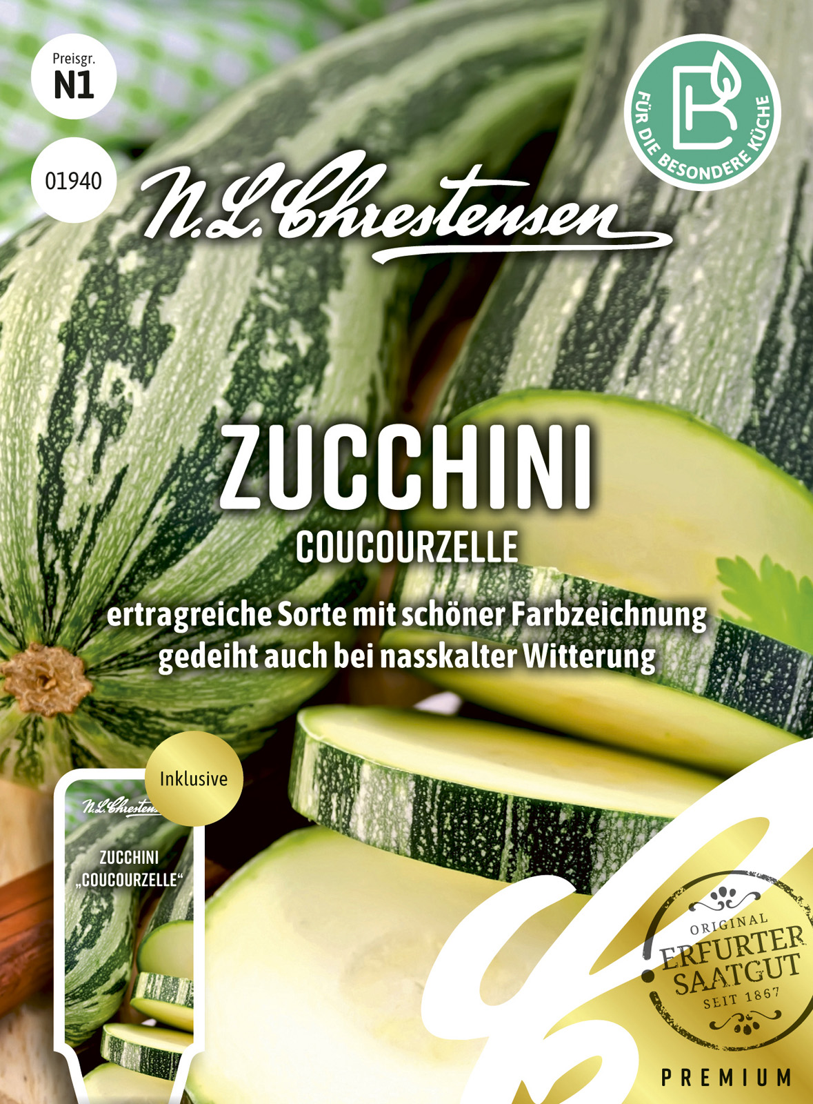 N.L Chrestensen Zucchini Coucourzelle