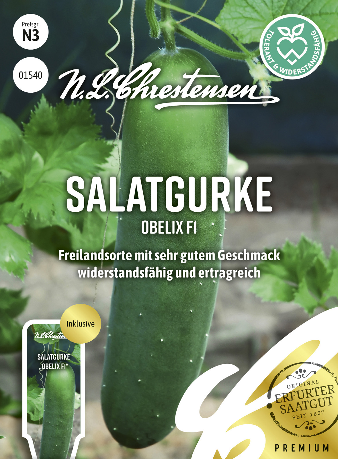 N.L Chrestensen Salatgurke Obelix F1