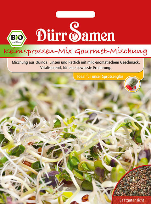 Dürr Samen BIO-Keimsprossen Gourmet-Mischung, 75g