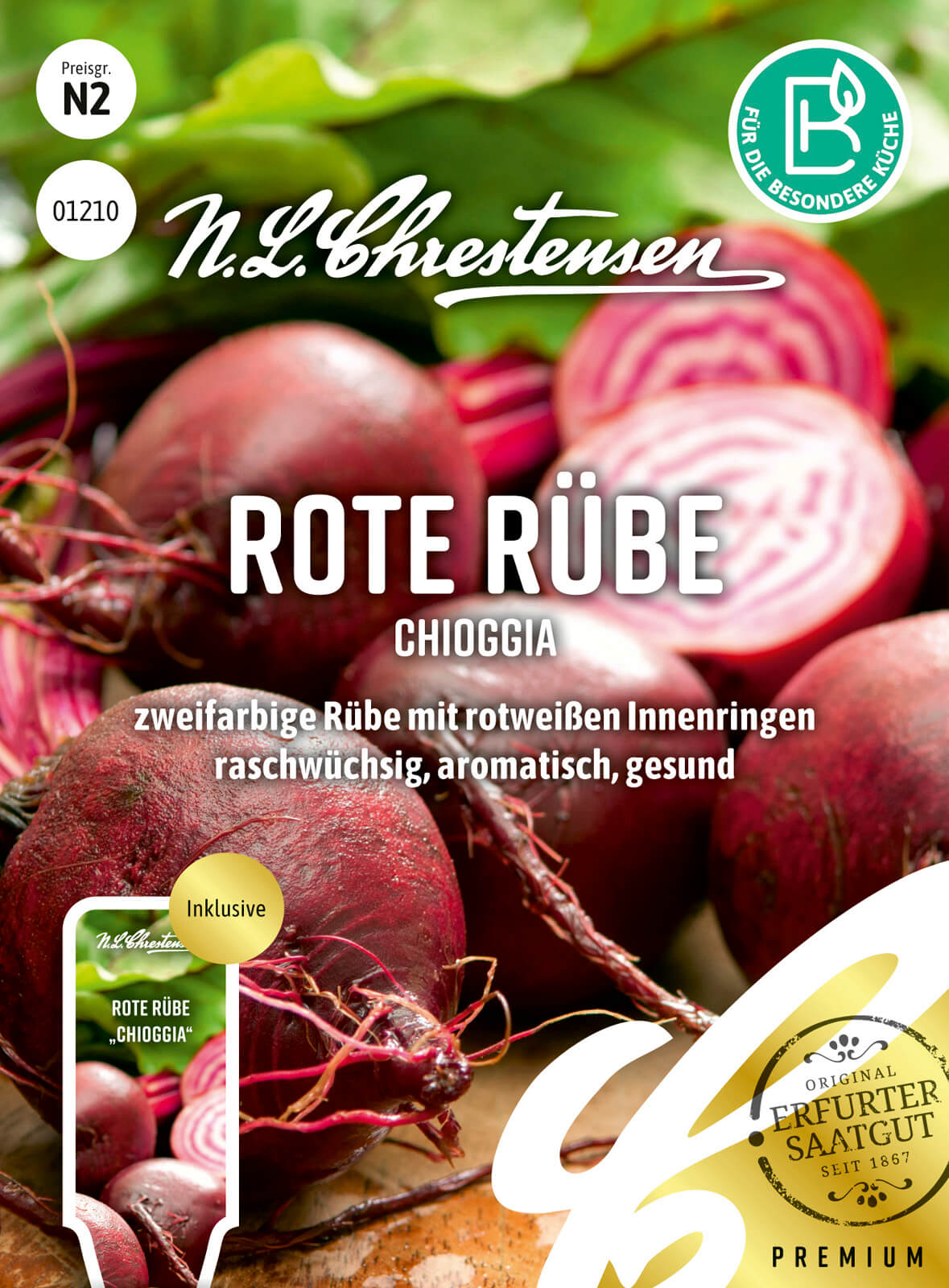 N.L Chrestensen Rote Rübe Chioggia