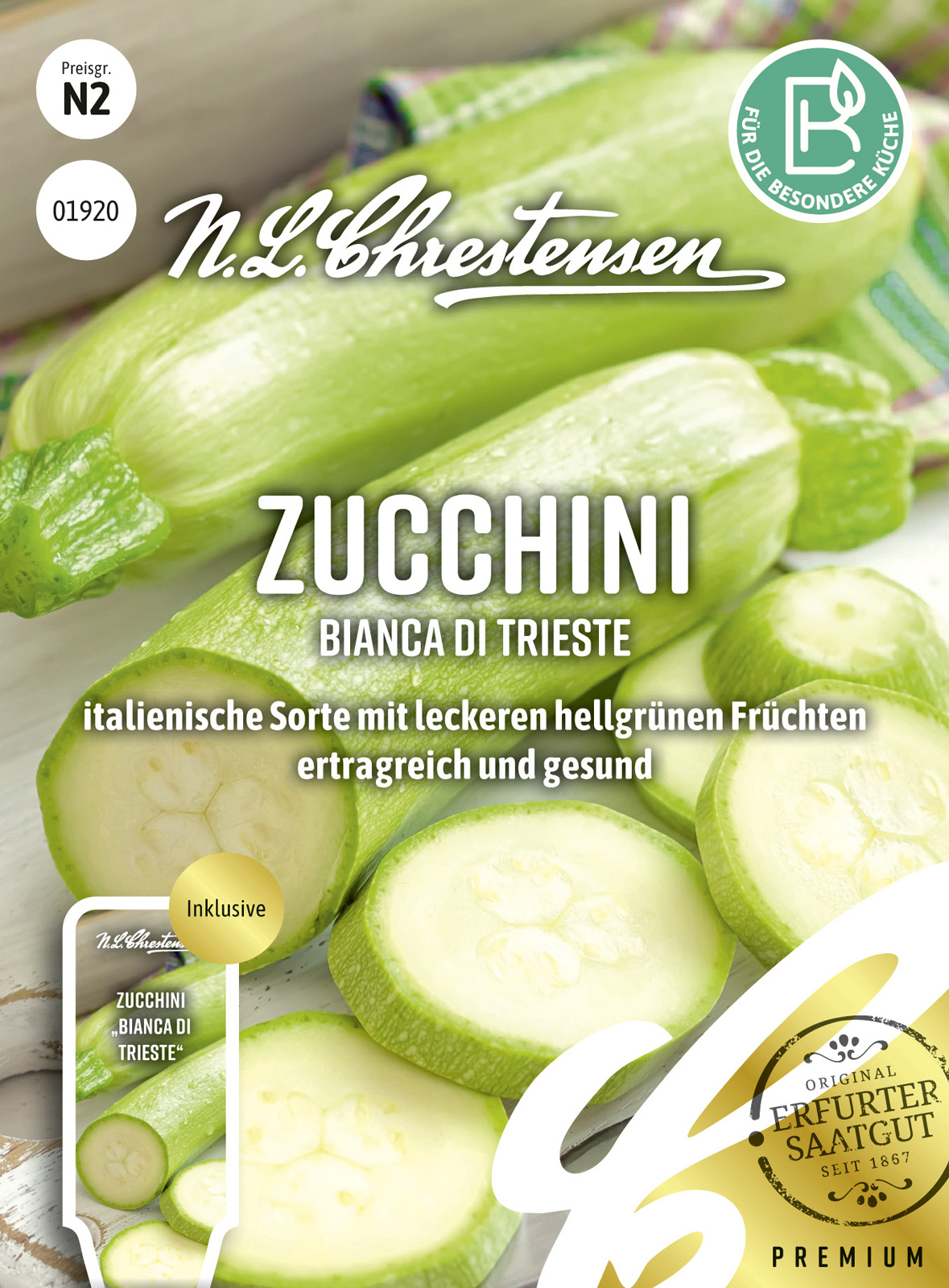 N.L Chrestensen Zucchini Bianca di Trieste