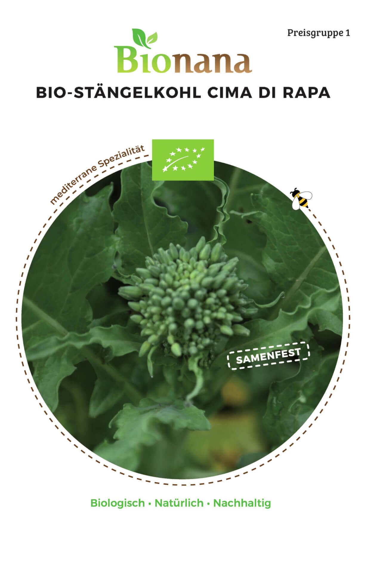 Bionana Bio Stängelkohl  Cima di Rapa" MHD Ablauf