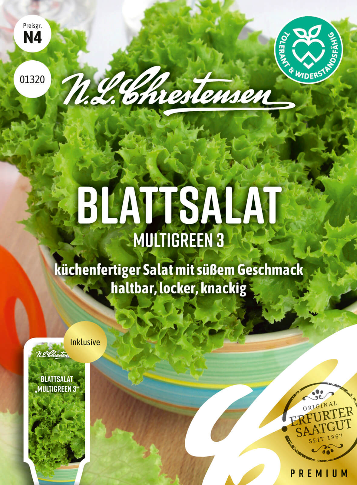 N.L Chrestensen Blattsalat Multigreen 3