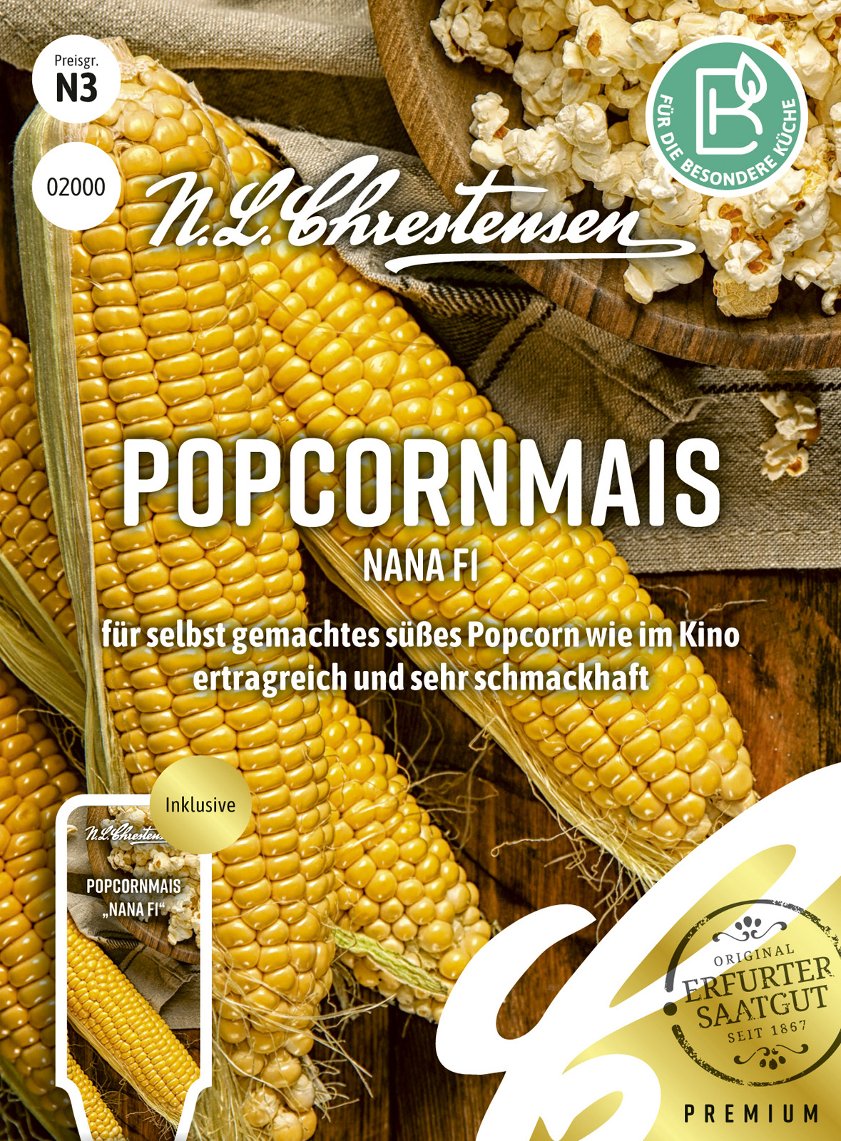 N.L Chrestensen Popcornmais Nana F1