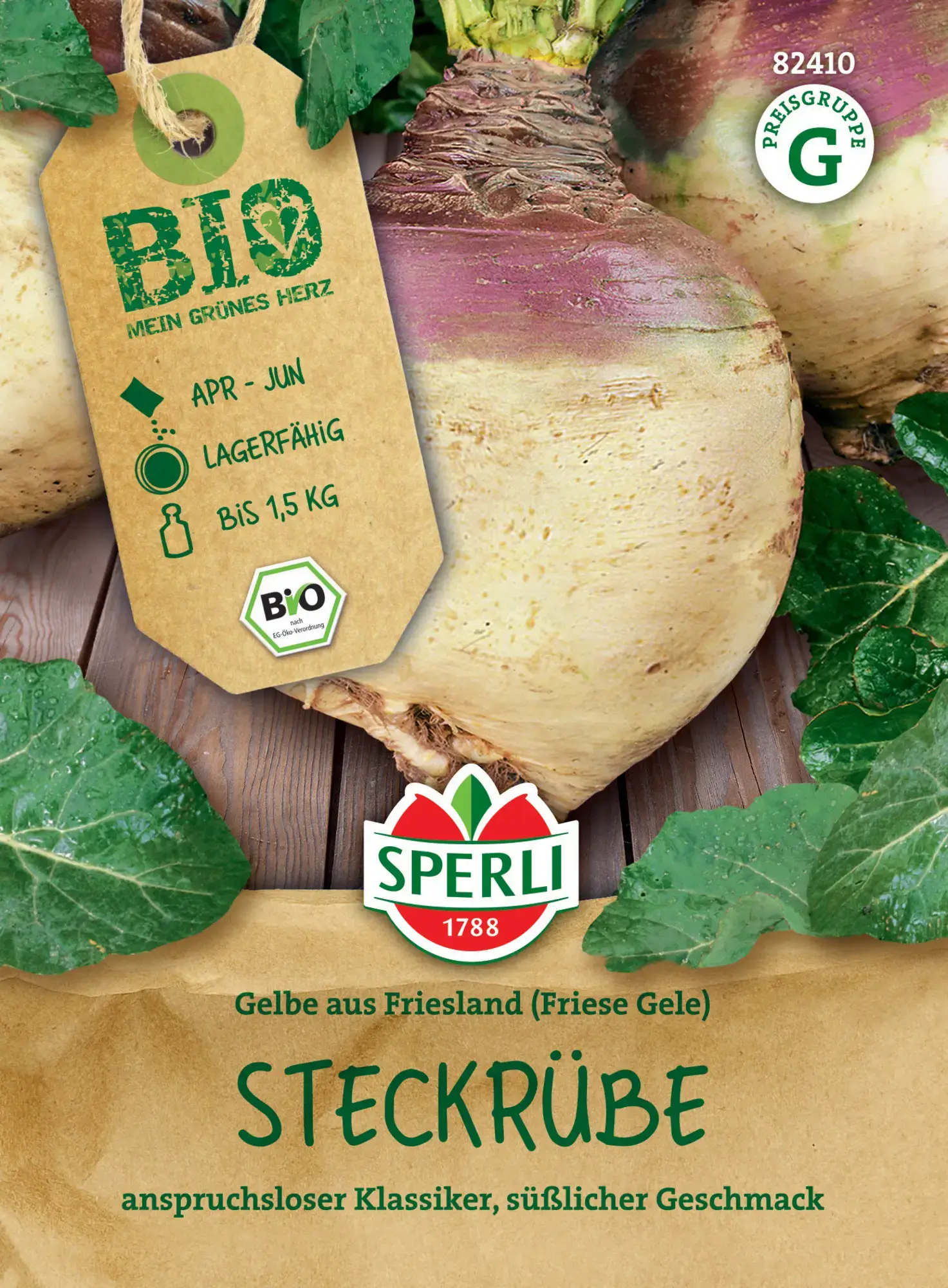 Sperli BIO Steckrübe Gelbe aus Friesland