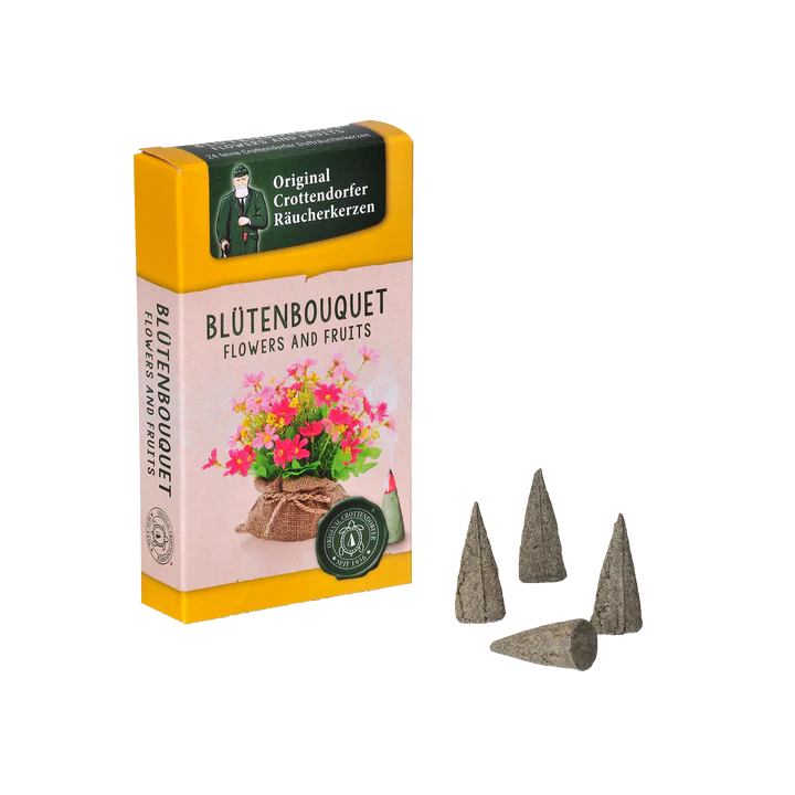 Crottendorfer Räucherkerzen Duft "Blütenbouquet" Erzgebirge