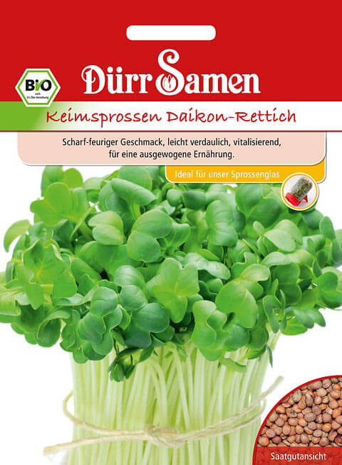 Dürr Samen BIO-Keimsprossen Daikon-Rettich, 75g