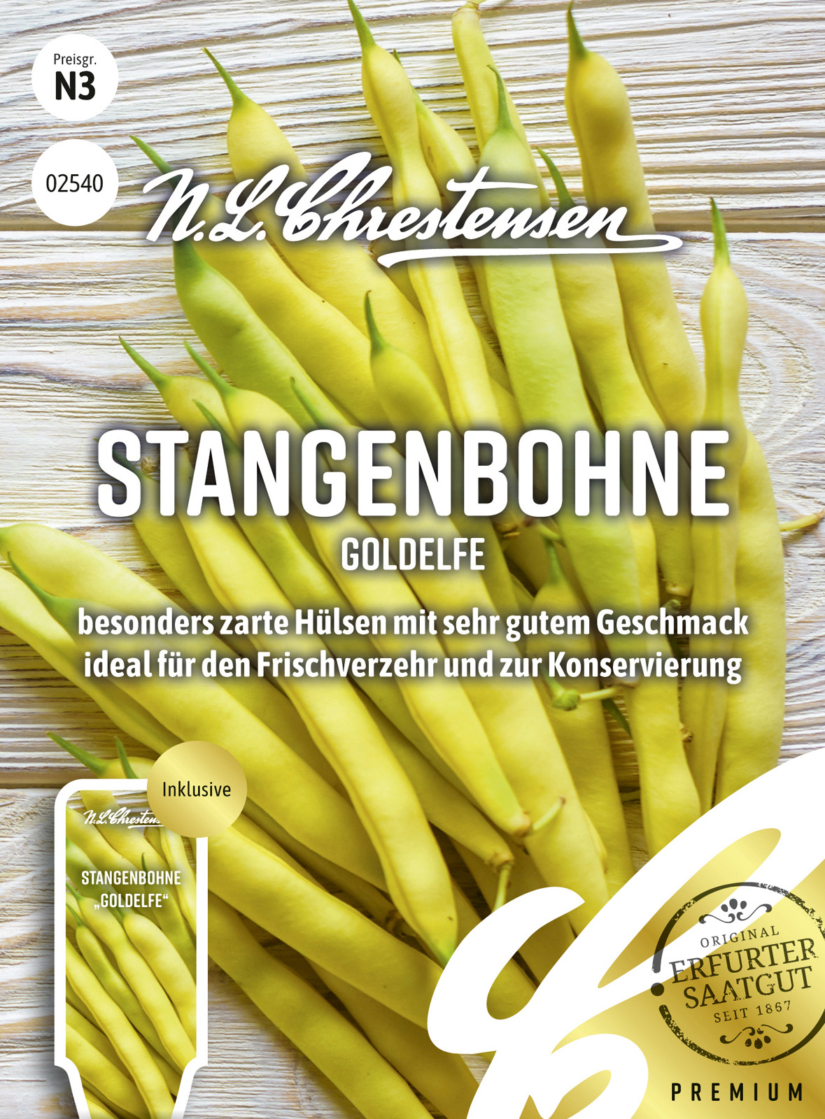 N.L Chrestensen Stangenbohne Goldelfe