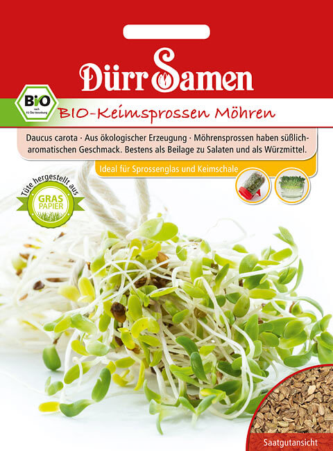 Dürr Samen BIO-Keimsprossen Möhren, 25g