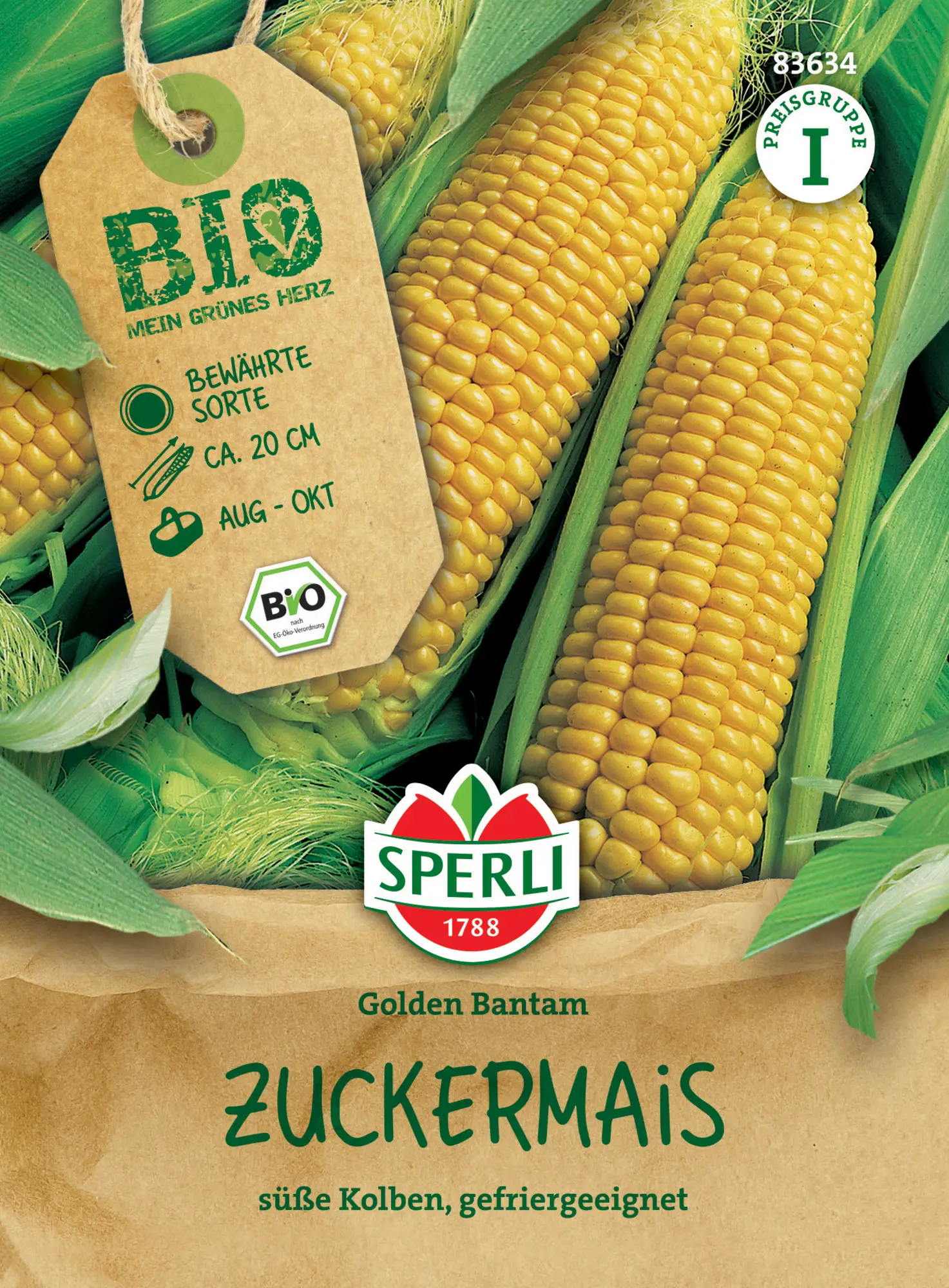 Sperli BIO Zuckermais Goldene Bantam