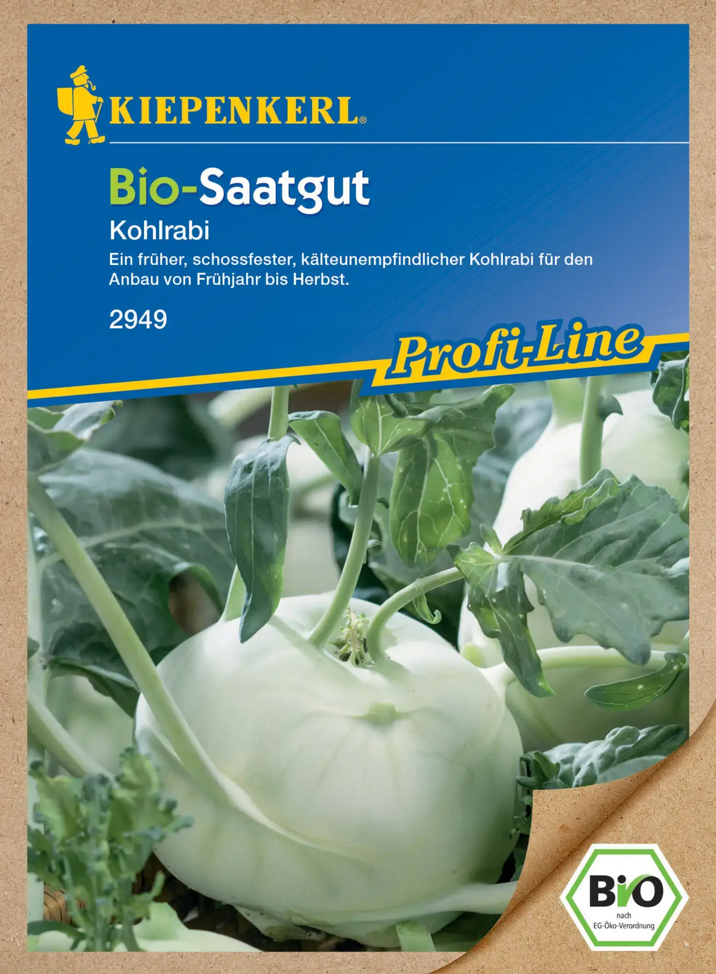 Kiepenkerl BIO Kohlrabi Weis Noriko