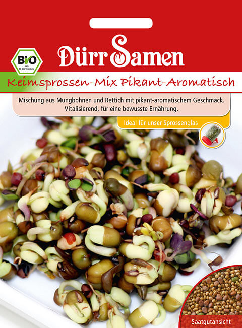 Dürr Samen BIO-Keimsprossen Pikant-Aromatisch, 75g