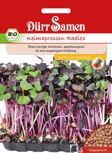 Dürr Samen BIO-Keimsprossen Radies, 75g