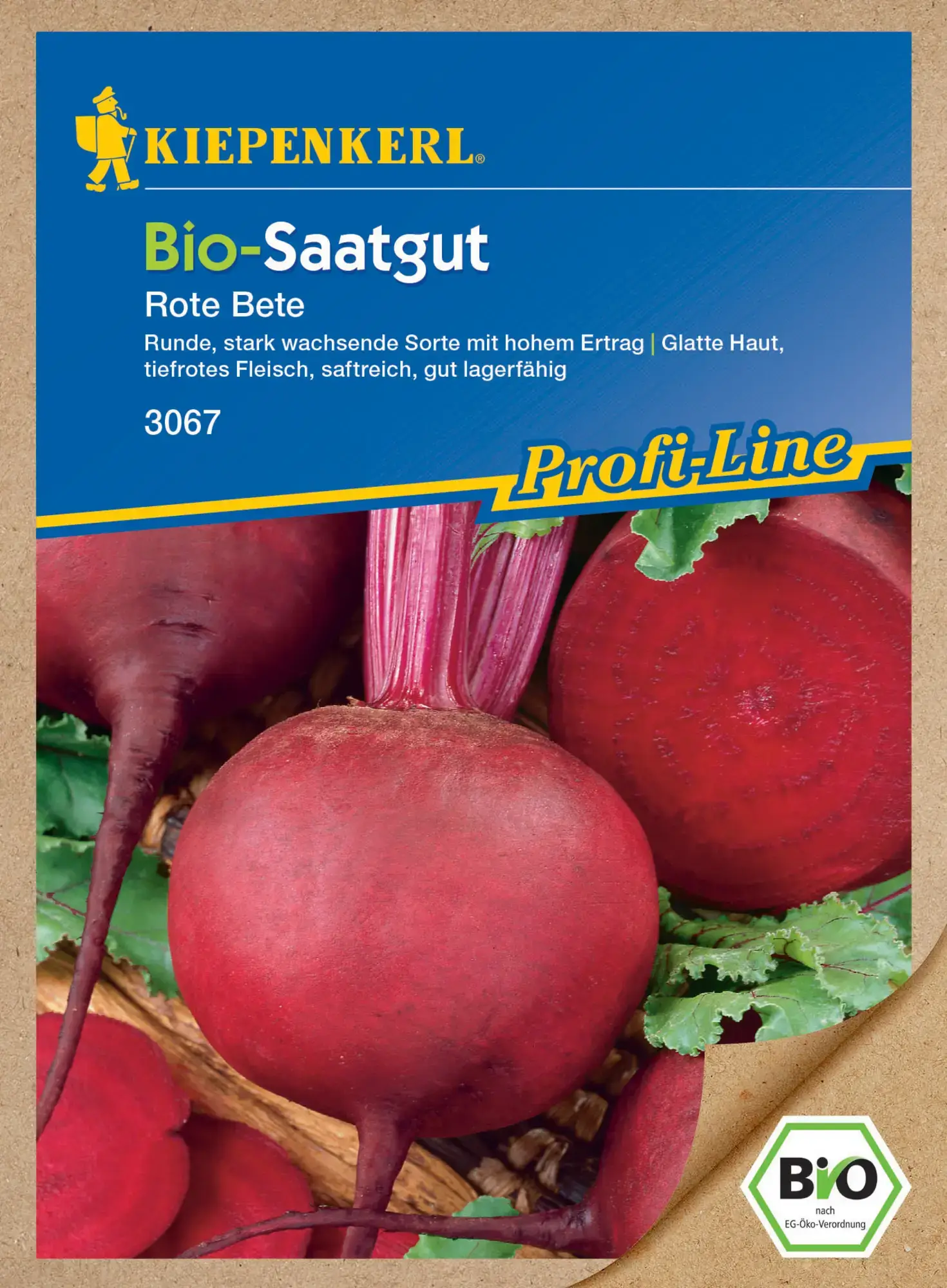 Kiepenkerl BIO Rote Beete Samen Rote Kugel