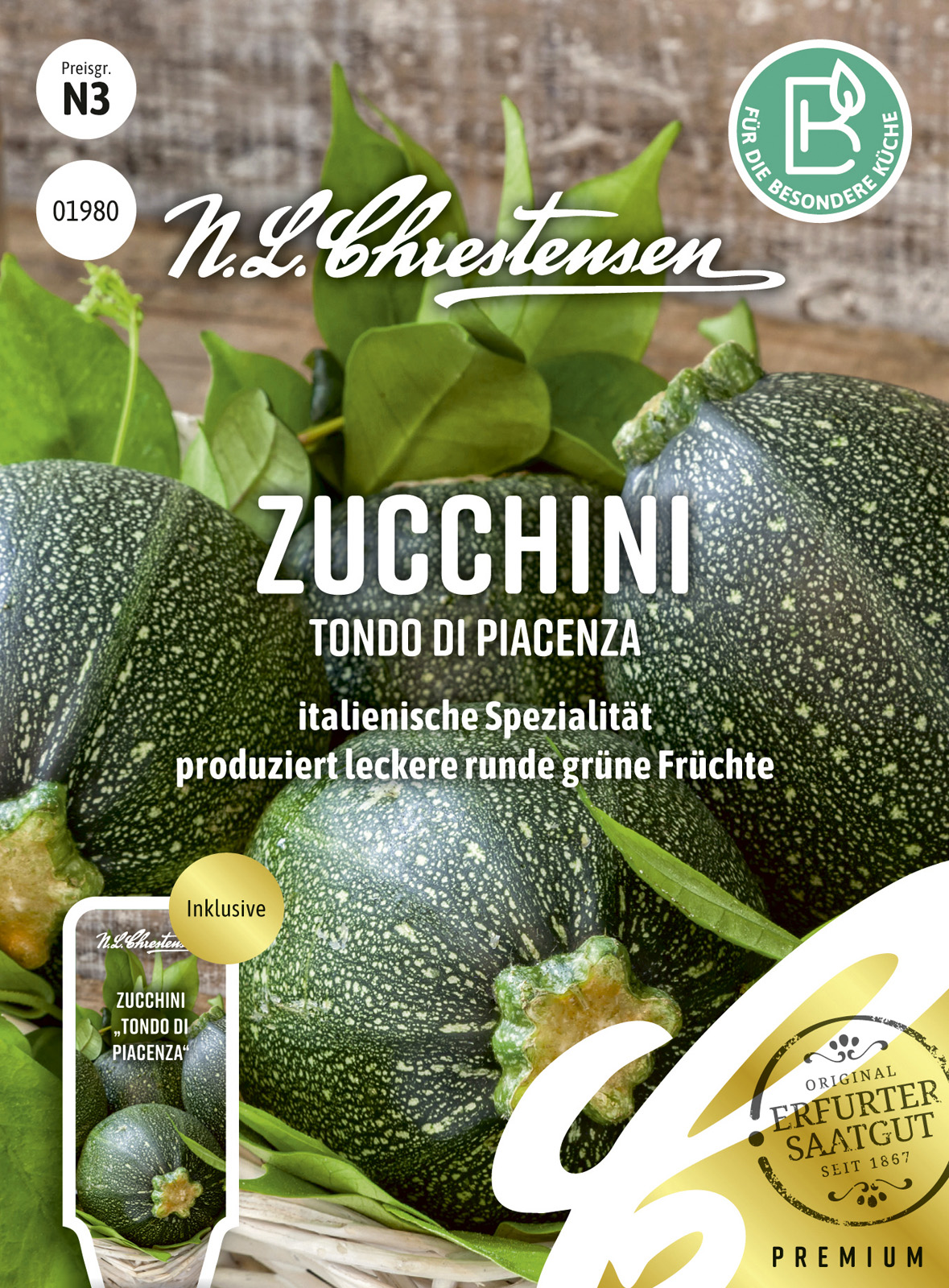 N.L Chrestensen Zucchini Tondo di Piacenza