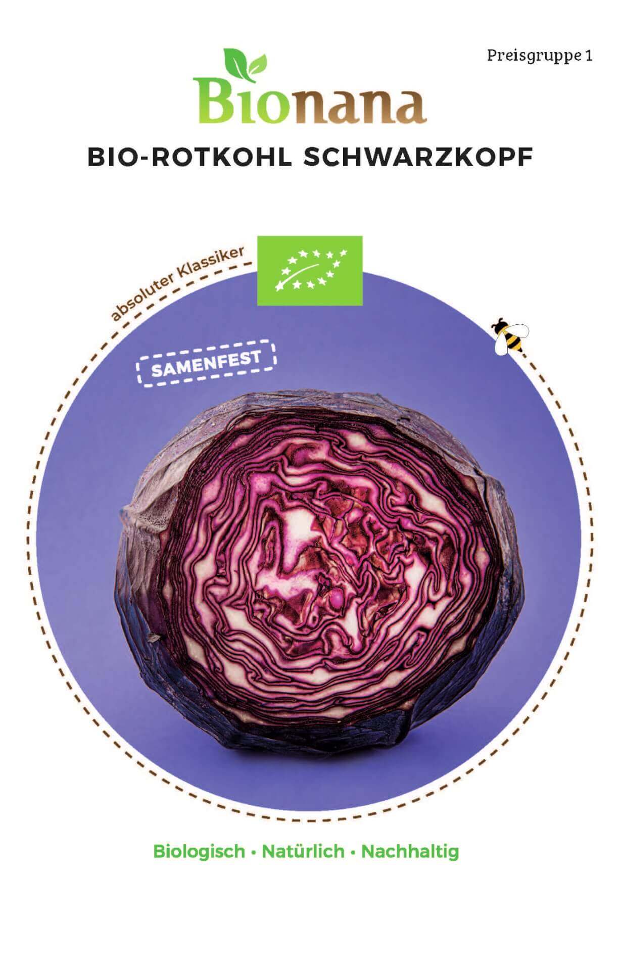 Bionana Bio Rotkohl Schwarzkopf" MHD Ablauf