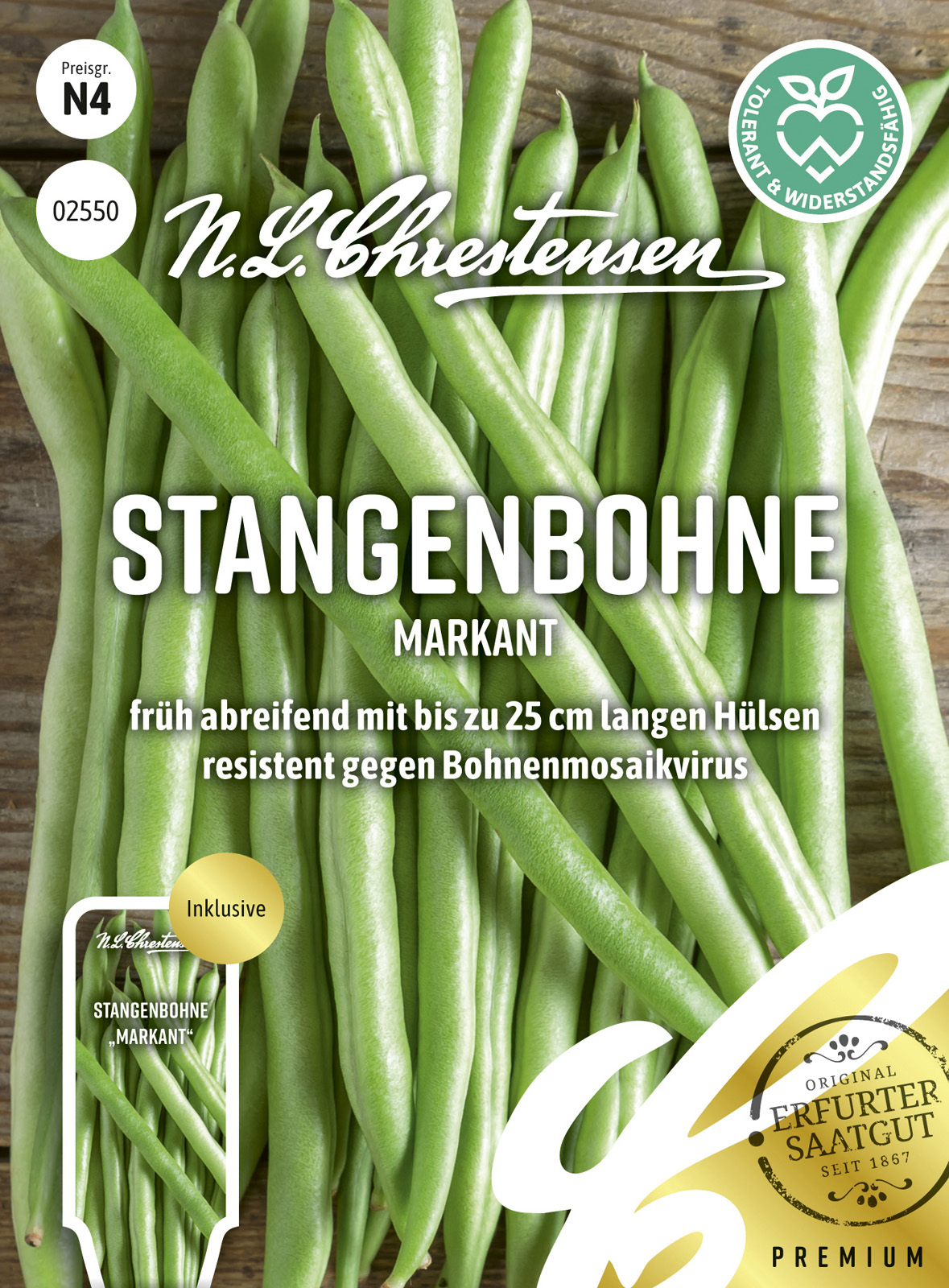 N.L Chrestensen Stangenbohne Markant