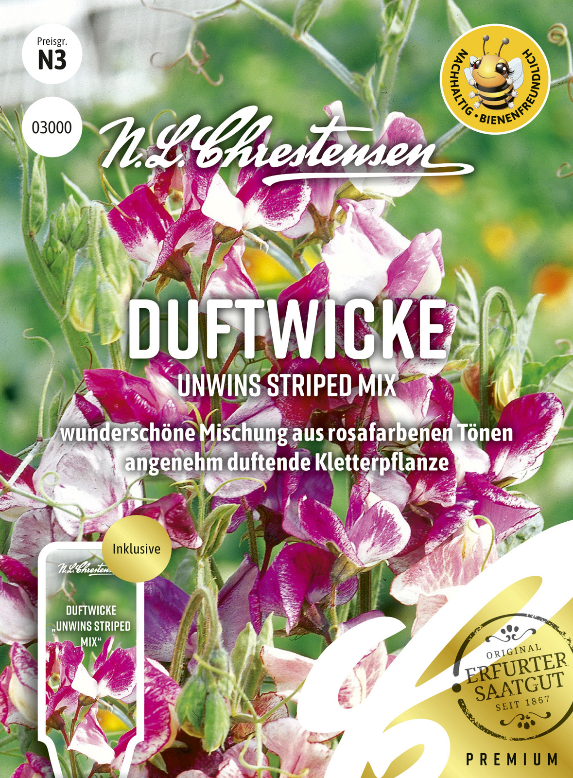 N.L Chrestensen Duftwicke Unwins Striped Mix