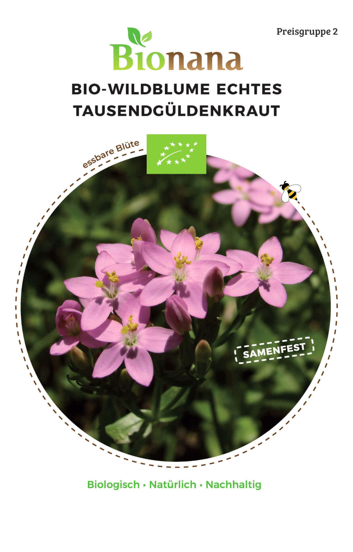 Bionana Bio Wildblume  Tausendgüldenkraut" MHD Ablauf