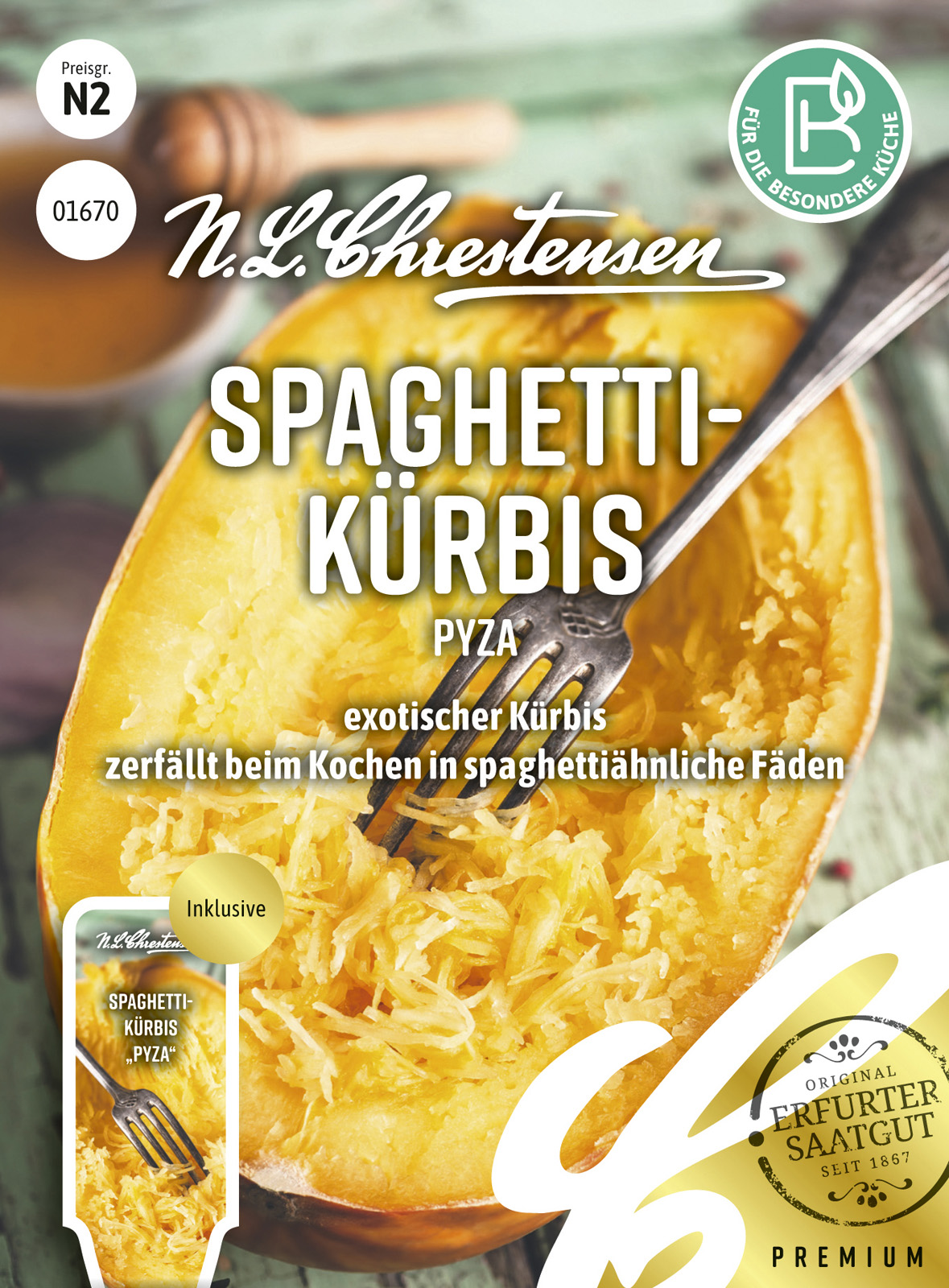 N.L Chrestensen Spaghettikürbis Pyza