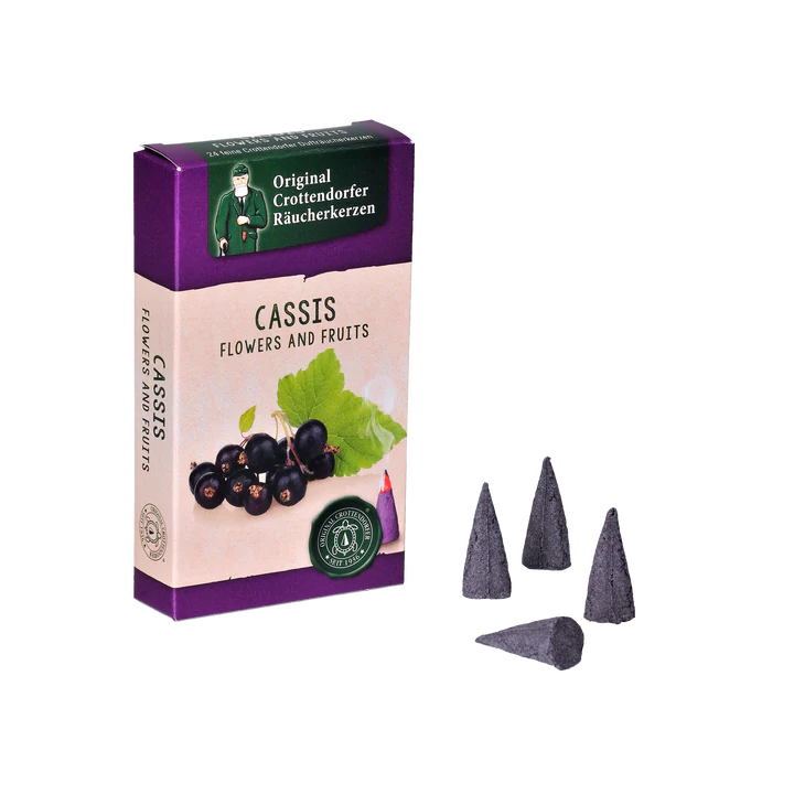 Crottendorfer Räucherkerzen Duft "Cassis" Erzgebirge