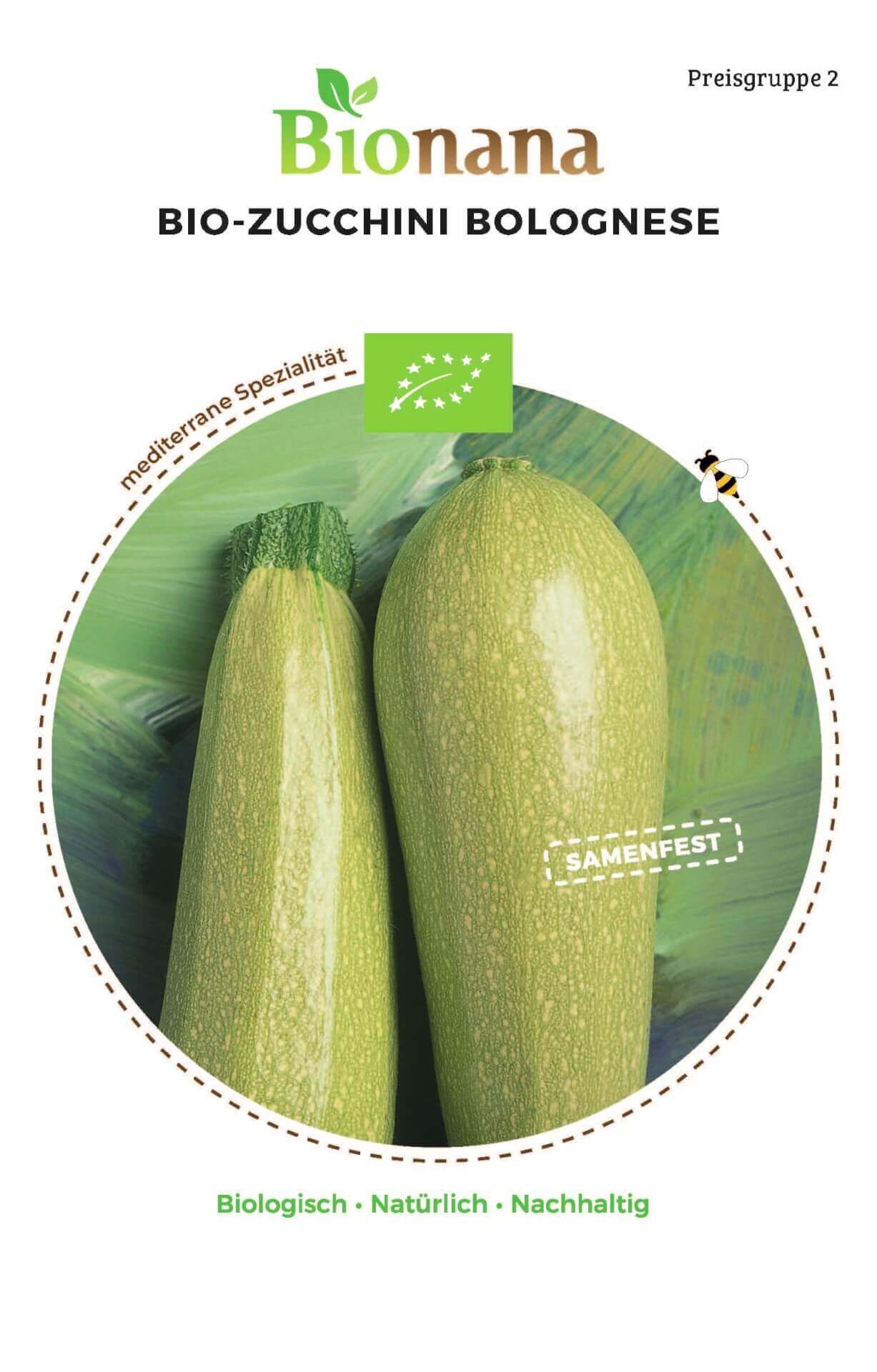 Bionana Bio Zucchini Bolognese" MHD Ablauf