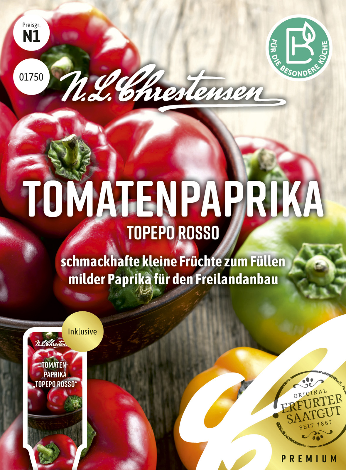 N.L Chrestensen Tomatenpaprika Topepo rosso