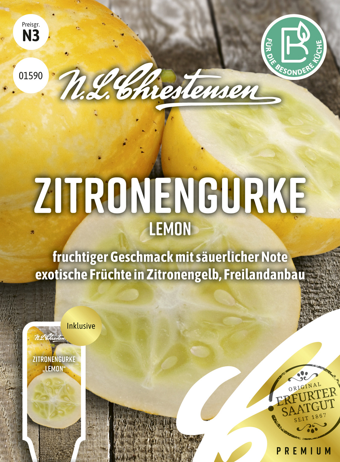 N.L Chrestensen Zitronengurke Lemon