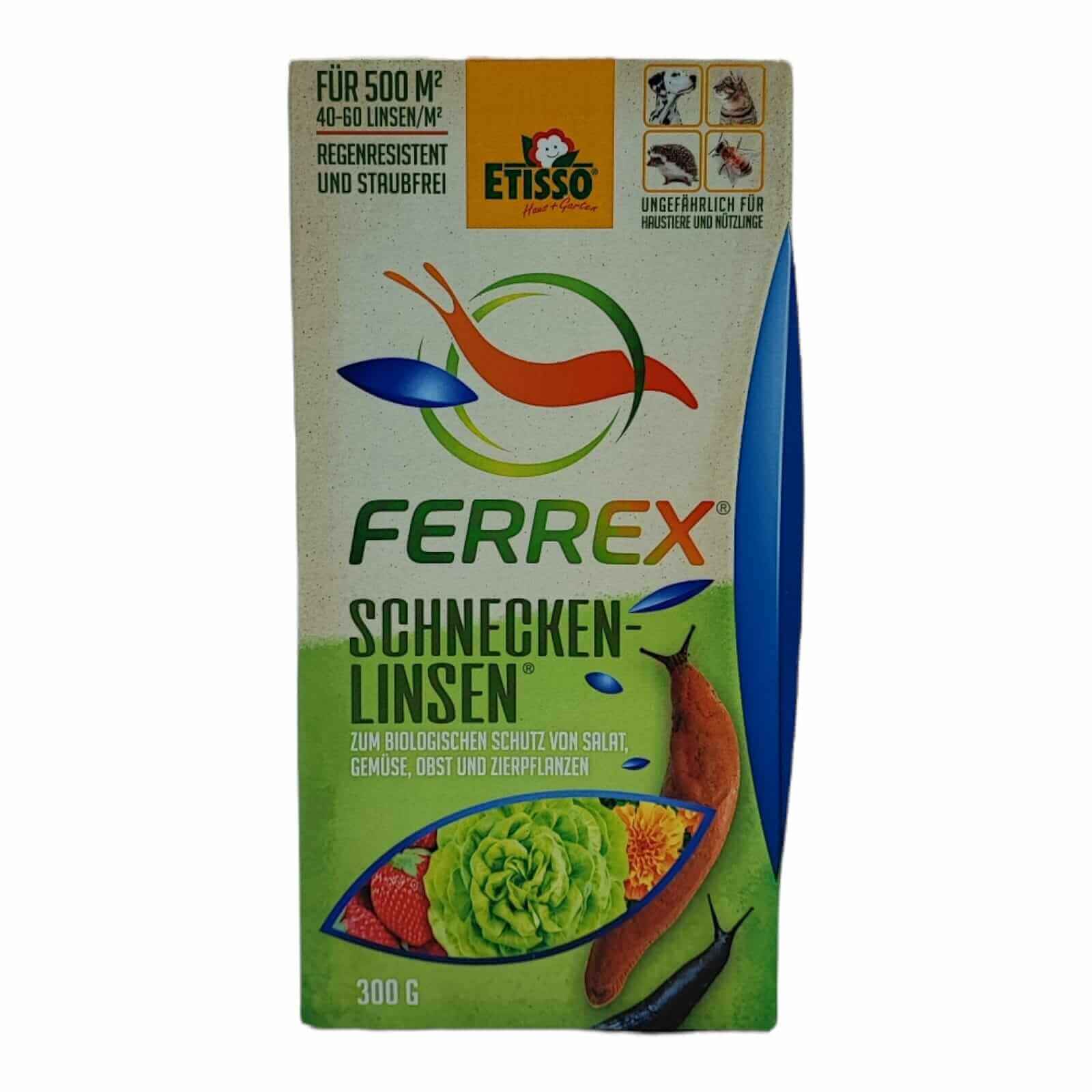 ETISSO FERREX Schnecken Linsen 1 x 300 g für den ökologischen Landbau geeignet