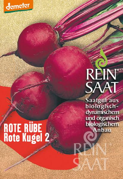 Reinsaat BIO Rote Rübe sehr ertragreiche Sorte Rote Kugel 2